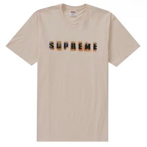 Supreme Stencil Tee Light Pink Large FW23 Brand New